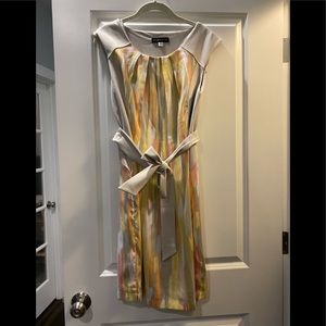 Joe Zee Beige Watercolor Sheath Dress